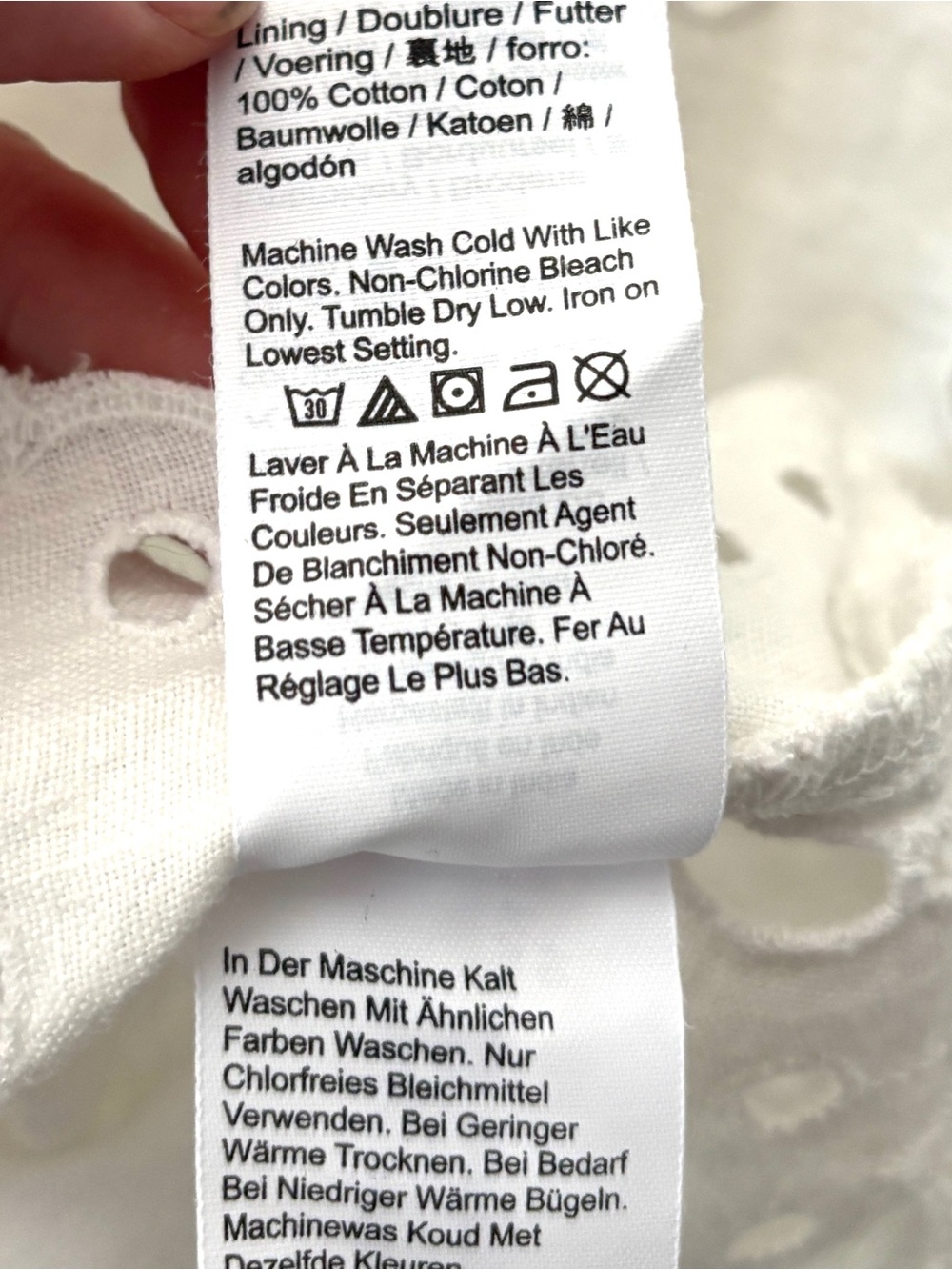 Madewell Eyelet Embroidered Maxi Skirt White Size 4 - Picture 14 of 14